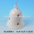 Christmas series bell,white porcelain dinner bell for decoration